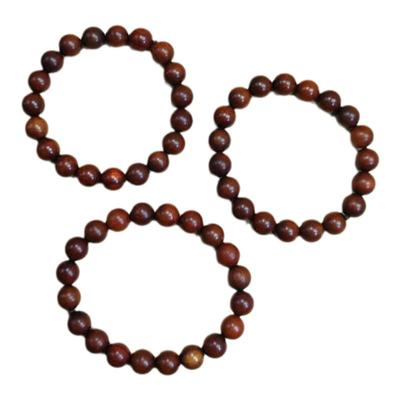 天然雷击枣木手串文玩男女款原色