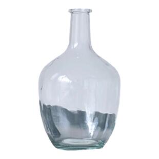 PHYSIS手工吹制透明玻璃花瓶窄口瓶收口瓶高档花瓶吊钟马醉木