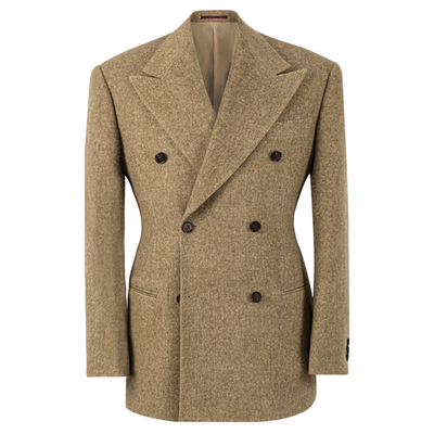 CULTUM经典50羊毛保暖戗驳领西服