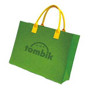 毛毡包购物袋来图定制logo大容量单肩通勤收纳袋时尚百搭手提袋女