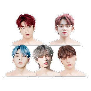 TXT男团明星周边SOOBIN TAEHYUN无缝夹层亚克力眼镜架巨大立牌