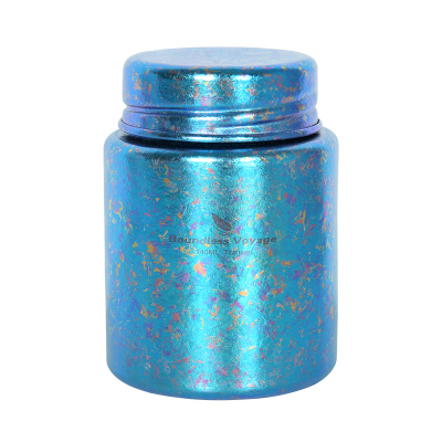 TA1钛茶叶罐小号便携式旅行茶具