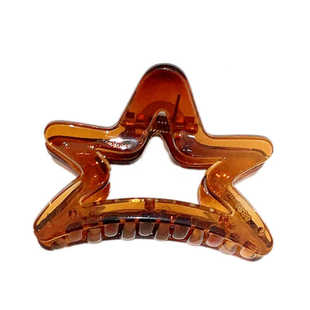 网红新款发夹女简约五角星盘发抓夹高级感后脑勺鲨鱼夹子发卡发饰