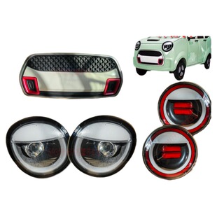 金彭糯玉米后尾灯总成前中网led前大灯老年代步车头大灯四轮配件