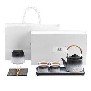 叁旬 山海观陶瓷烟灰缸创意家用客厅办公室轻奢复古潮流烟缸摆件