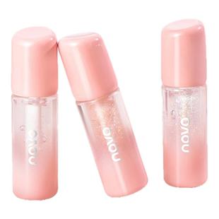 NOVO镜面唇釉水光透明防水素颜口红不沾杯裸色唇蜜滋润唇彩唇油女