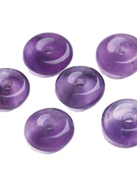 紫水晶散珠天然正品紫水晶单珠紫水晶手串diy手工串珠子水晶手链