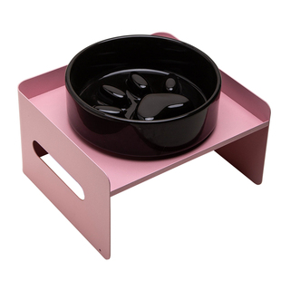 Petdebby黑粉大口径狗狗慢食碗防噎宠物碗猫咪饭碗狗食盆增高护颈