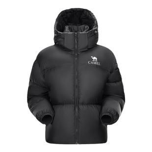 骆驼户外羽绒服女短款2025冬季款流行爆款休闲百搭轻量面包服男士