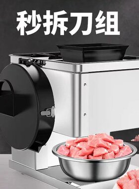 切肉机商用切菜电动切丝切肉片家用小型全自动大功率一体机切片机