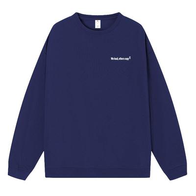 重磅桐夏沫圆领宽松卫衣