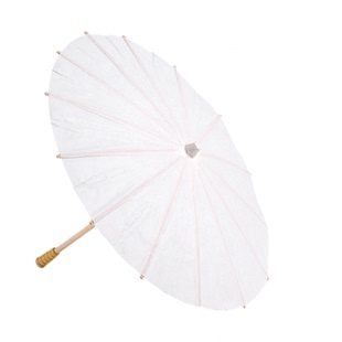 DIY手绘纸伞儿童手工材料包白色空白纸伞涂色绘画玩具送画笔颜料