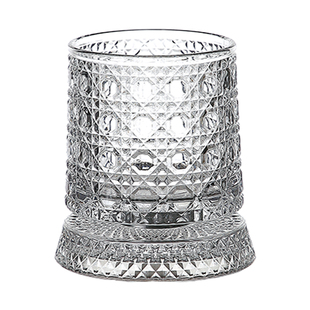 网红威士忌旋转酒杯高级感转转杯洋酒玻璃杯白兰地家用会转的杯子