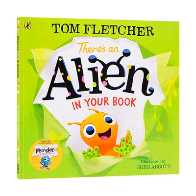 英文原版 There’s an Alien in Your Book 你的书里有一只小外星人 低幼儿童英语启蒙认知图画书绘本 英文版 进口英语书籍