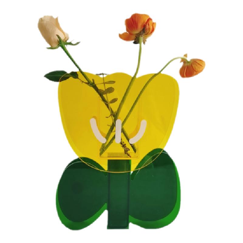 亚克力花朵客厅装饰花瓶摆件