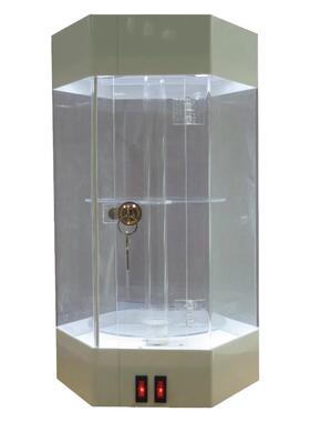 纯银挂件饰品展示柜玻璃小型透明