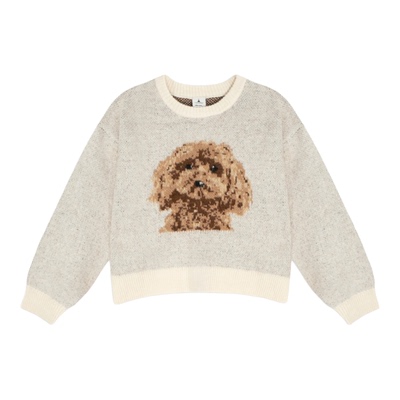 【博主同款】niko and ...毛衣女25冬季新款动物红色针织衫602197