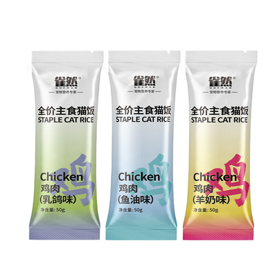 雀然猫咪全价主食猫饭湿粮包