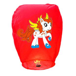 孔明灯许愿灯10个50个一包创意荷花灯浪漫阻燃纸加厚明灯安全型