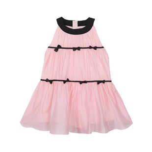 陈大猪小O宝童装 宝宝公主裙女夏女童度假海边沙滩网纱蓬蓬连衣裙