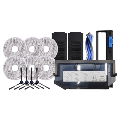 科沃斯原装专用配件X5PRO PLUS黑边刷海帕抹布尘袋滚刷抗菌清洁液