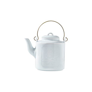 景德镇官方陶瓷青莲提梁壶影青泡茶壶单壶家用大容量中式茶具高档