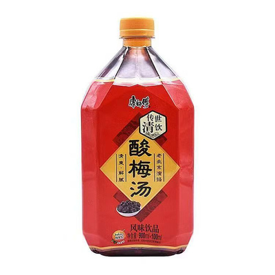 康师傅酸梅汤整箱大瓶1L/12瓶