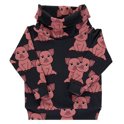 波兰儿童小动物高领长袖上衣