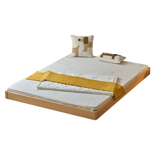 金多喜儿童地台床榻榻米榉木蒙氏单人床小户型亲子拼接婴儿落地床