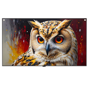 钉子科技耀影菲涅尔抗光硬屏透镜投影仪幕布超窄边电动幕嵌入式120英寸画框幕 16:9家庭影院客厅卧室家用