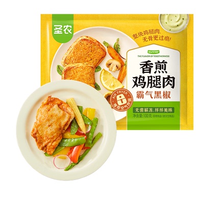圣农100g鸡腿肉半成品简餐腿扒