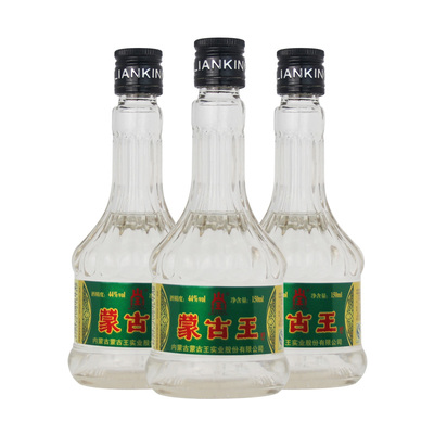 3瓶装蒙古王度粮食酒浓香型