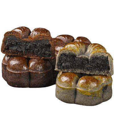 全麦无蔗糖荞麦黑芝麻饼早餐糕点