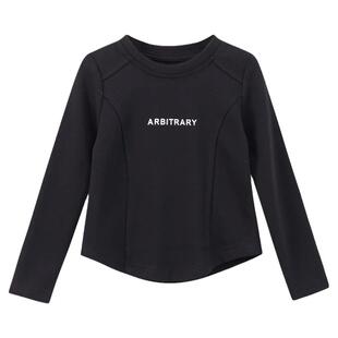 女童长袖T恤春装女宝打底衫休闲百搭洋气圆领短款春秋小女孩上衣