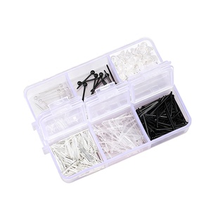 医学级适合过敏发炎耳洞防堵养耳洞树脂耳棒套装透明简约隐形耳钉