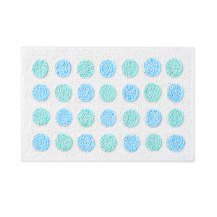 浴室垫绒毛簇绒3A抗菌地垫吸水防滑脚垫高级感设计浴室安全地垫