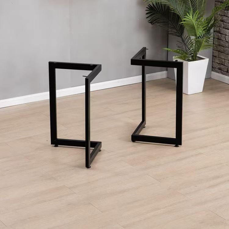 JK铁艺桌腿支架办公桌脚大板桌子桌架金属脚架吧台餐桌脚桌子腿