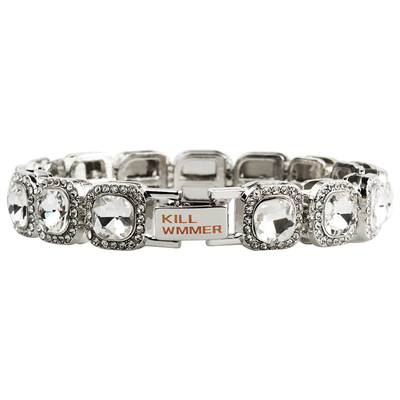 三色镶钻冰糖古巴手链男女潮流