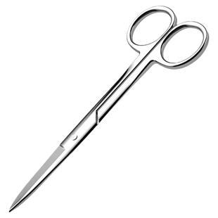 德国卓旗长刃不锈钢双眼皮剪刀化妆师眉目贴大弯剪美容剪修眉贴