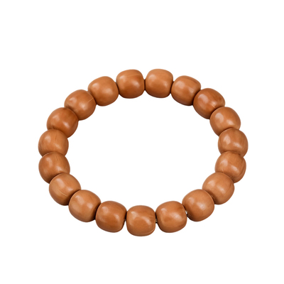 凤羽原皮原色不泡药猴头盘玩手串