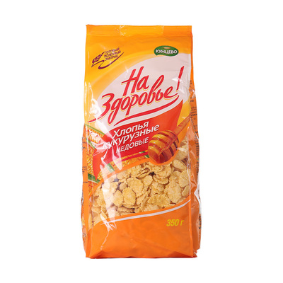 进口俄罗斯玉米片无蔗糖低脂早餐