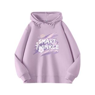 班尼路连帽加绒卫衣女2025秋冬新款青少年休闲运动保暖长袖上衣Q