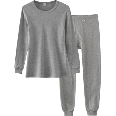 宜而爽风亲肤棉质圆领内衣套装