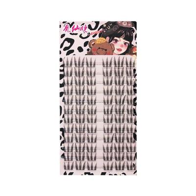 魔仙睫猫爪免胶女团假睫毛韩系漫画新手卷翘精灵自然纤长分段