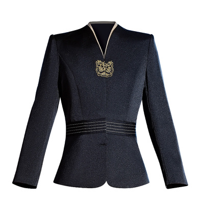 餐饮厅秋冬服务员工作服火锅饭店长袖新中式时尚定制酒茶楼