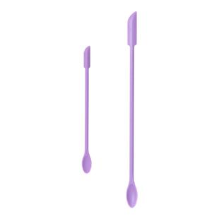 迷你硅胶双头刮刀乳液面膜刮勺化妆品挖取勺厨房工具瓶果酱刮抹刀