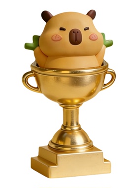 卡通动物奖杯定制儿童房装饰品年会优秀员工奖励学生毕业颁奖礼物