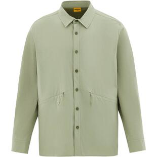 CAT卡特秋冬男户外运动网布拼接透气舒适宽松长袖衬衫式外套