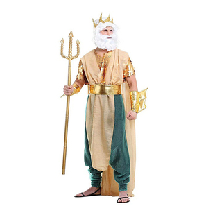 万圣节古希腊海王cos服美人鱼公主cosplay服装扮演出服男女情侣装