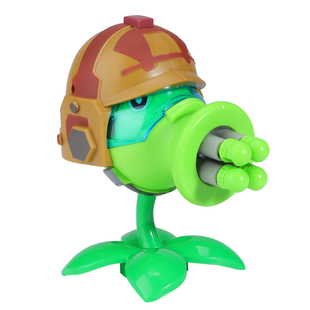 男孩植物大战僵尸玩具原始毒液寒冰火焰三重机枪豌豆射手弹射手办